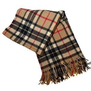 Highland Tweeds Wool Blanket 66x55 Plaid Fringe UK Made Classic Tartan Throw